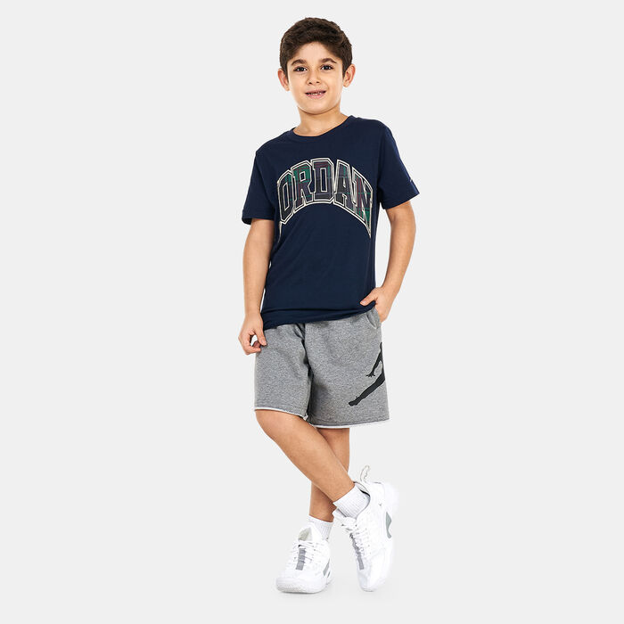 Jordan Kids' Essentials Plaid T-Shirt Blue Jordan Kids' Essentials Plaid T-Shirt Blue image number 2