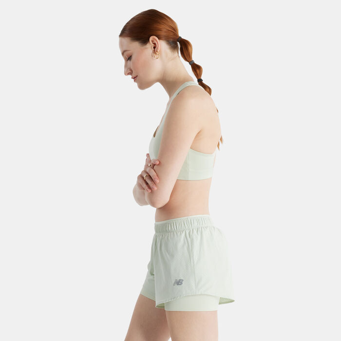 New Balance Women's Power X Training Sports Bra Green New Balance Women's Power X Training Sports Bra Green image number 2