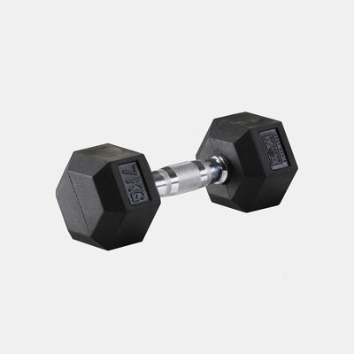 Body Sculpture Hex Rubber Dumbbell (7kg) Multi Body Sculpture Hex Rubber Dumbbell (7kg) Multi