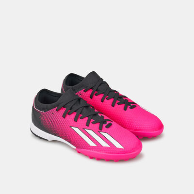 adidas Kids' X Speedportal.3 Turf Ground Football Shoe Pink