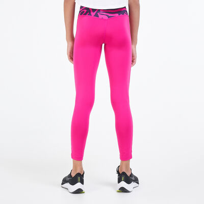 Nike Kids' One Allover Print Leggings (Older Kids) Pink