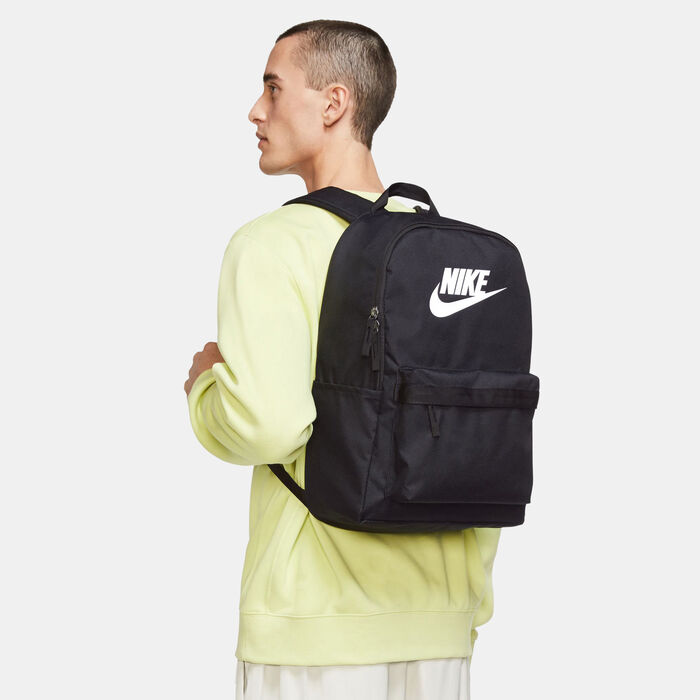 Nike Men's Heritage Backpack Black Nike Men's Heritage Backpack Black image number 4