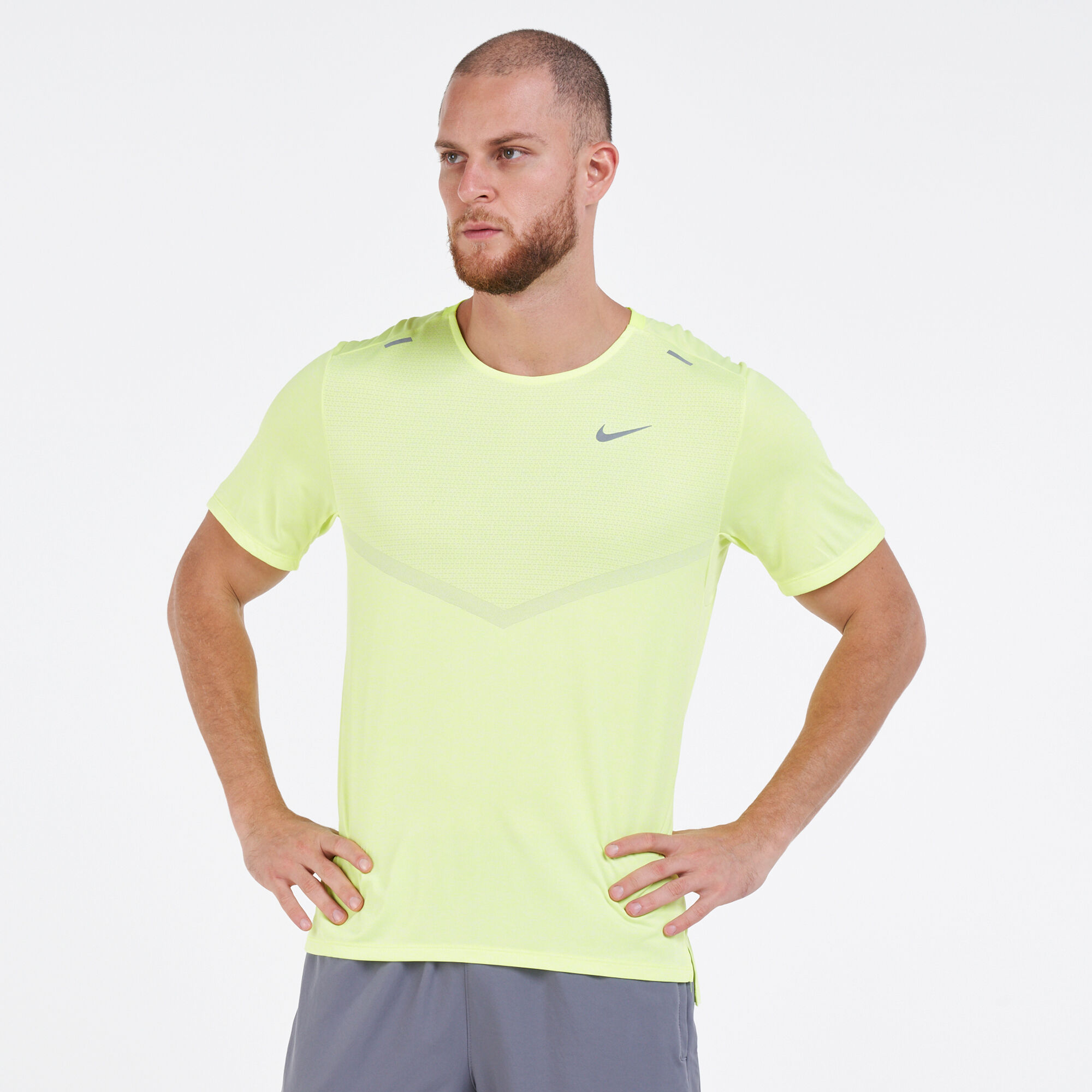Men s Rise 365 Dri FIT Running Top yellow Nike in Qatar SSS