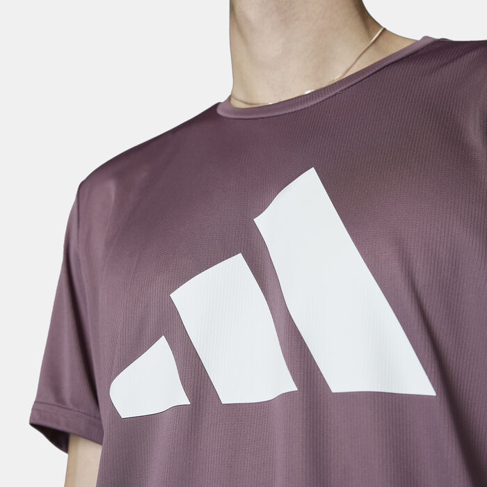 adidas Men's Run It T-Shirt Purple adidas Men's Run It T-Shirt Purple image number 3