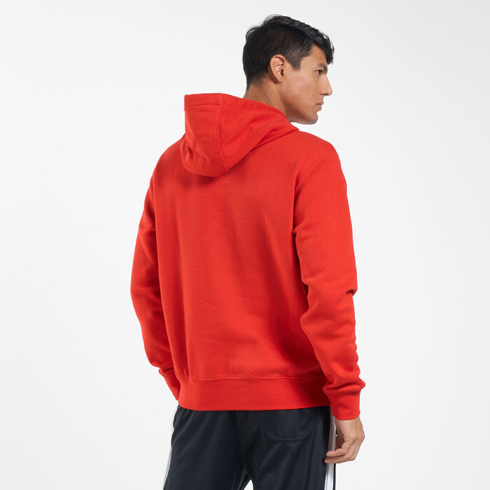 Nike Men's Sportswear Club Fleece Hoodie Red Nike Men's Sportswear Club Fleece Hoodie Red image number 1