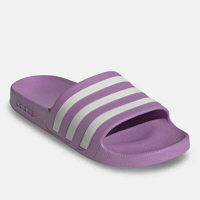 adidas Women's Adilette Aqua Slides Purple
