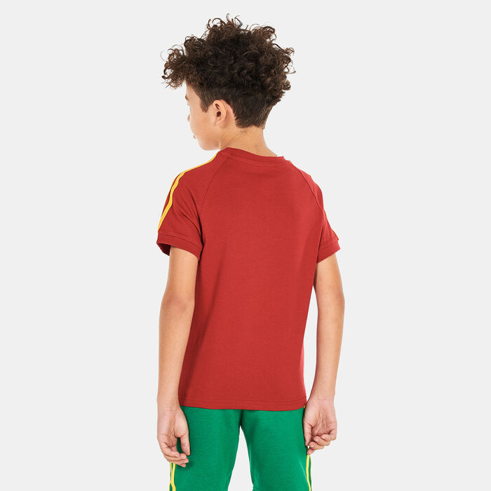 adidas Originals Kids' Adicolor 3-Stripes T-Shirt Red image number 1