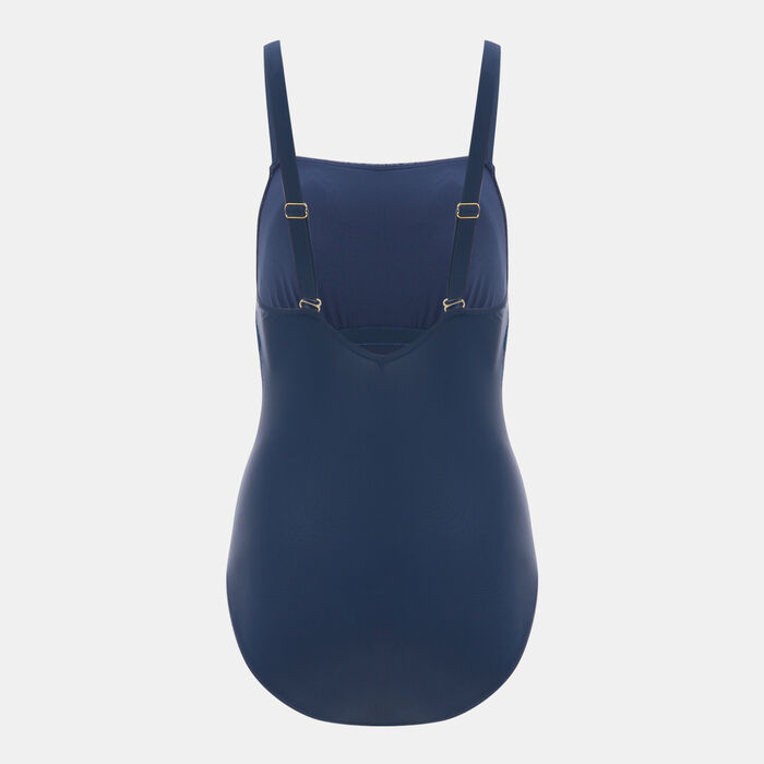 Speedo Women's Shaping Printed Swimsuit Blue Speedo Women's Shaping Printed Swimsuit Blue image number 1
