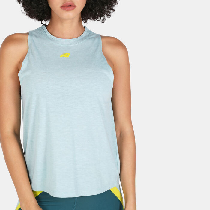New Balance Women's Transform Tank Top Blue New Balance Women's Transform Tank Top Blue image number 3