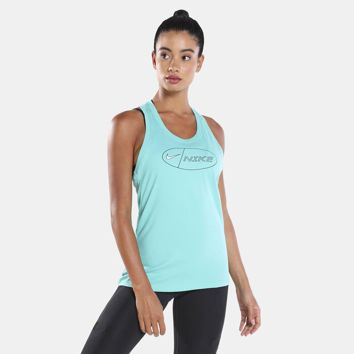 Nike Women's Dri-FIT Icon Clash Training Tank Top Green Nike Women's Dri-FIT Icon Clash Training Tank Top Green image number 0