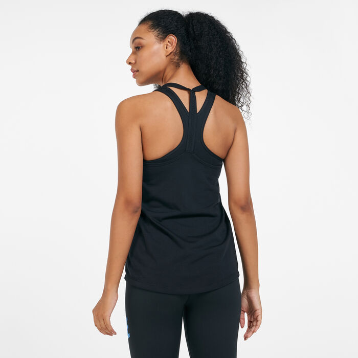 Nike Women's Elastika Dri-FIT Tank Top Black Nike Women's Elastika Dri-FIT Tank Top Black image number 1