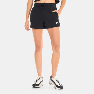 Nike Women's Sportswear Club Fleece Mid-Rise Shorts Black