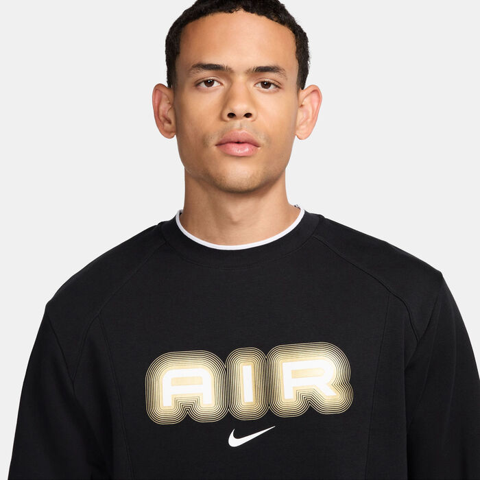 Nike Men's Air Fleece Sweatshirt Black image number 3