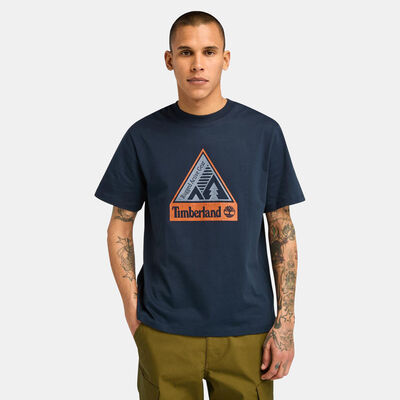 Timberland Men's Outdoor Inspired Graphic T-Shirt Blue
