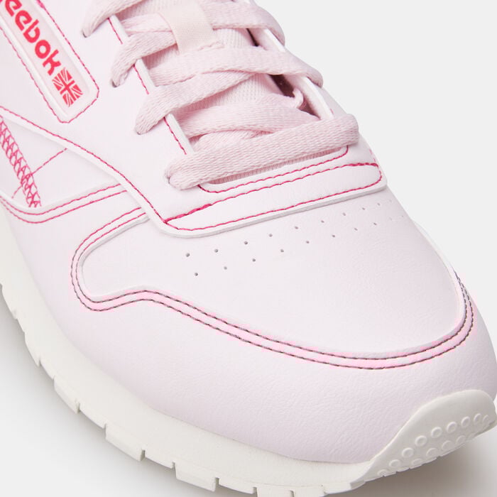 Reebok Women's Classic Leather Vegan Shoe Pink Reebok Women's Classic Leather Vegan Shoe Pink image number 4