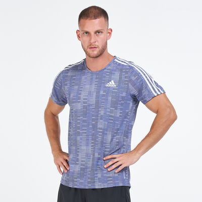 adidas Men's Own The Run Primeblue T-Shirt Blue adidas Men's Own The Run Primeblue T-Shirt Blue