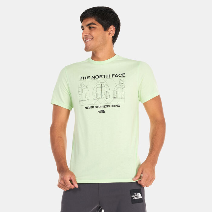The North Face Men's Coordinate T-Shirt Green The North Face Men's Coordinate T-Shirt Green image number 0