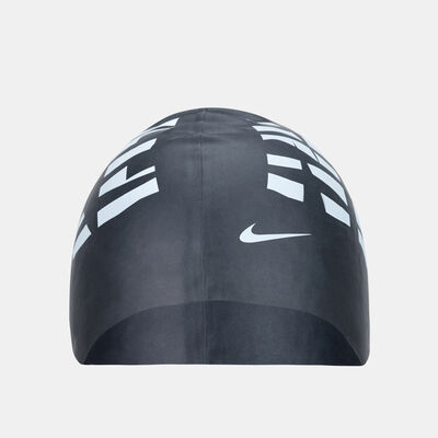 Nike Swim Wave Stripe Adult Swimming Cap Black Nike Swim Wave Stripe Adult Swimming Cap Black