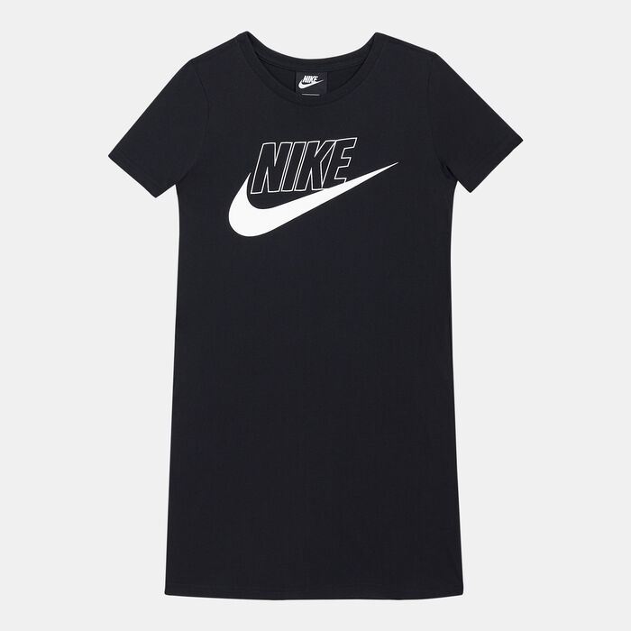 Nike Kids' Sportswear T-Shirt Dress (Older Kids) Black Nike Kids' Sportswear T-Shirt Dress (Older Kids) Black image number 0