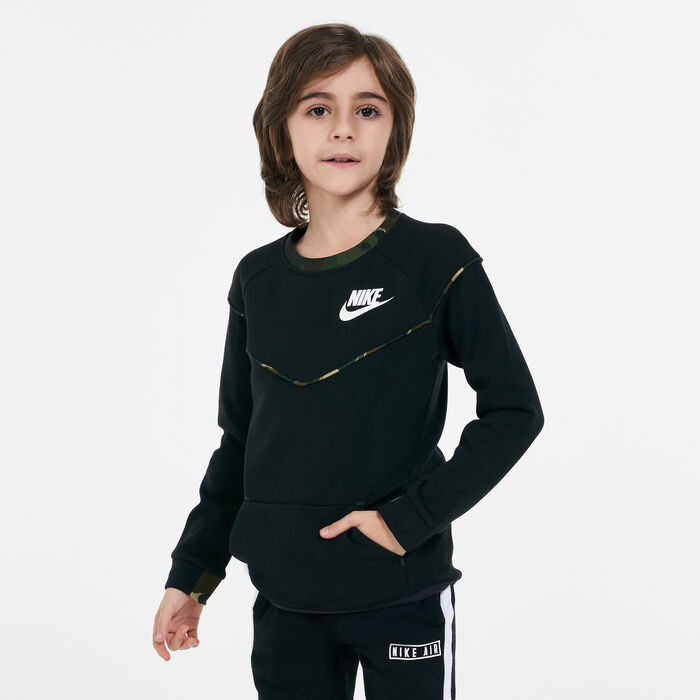 Nike Kids' Tech Fleece Sweatshirt Black Nike Kids' Tech Fleece Sweatshirt Black image number 0