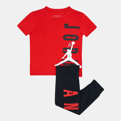 Jordan Kids' Line Up T-Shirt and Pant Set (Baby and Toddler) Black