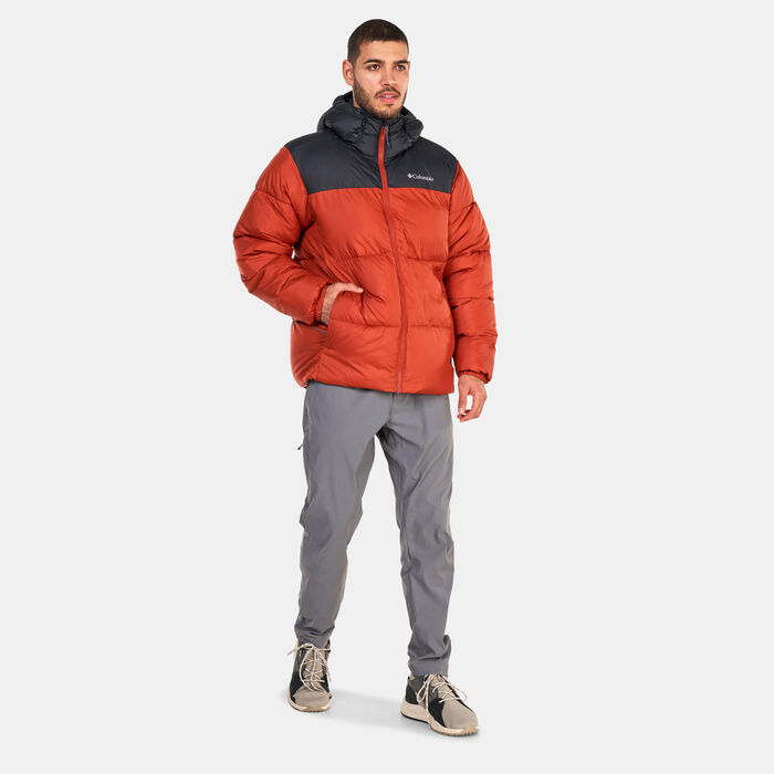 Columbia Men's Puffect Hooded Jacket Orange Columbia Men's Puffect Hooded Jacket Orange image number 2