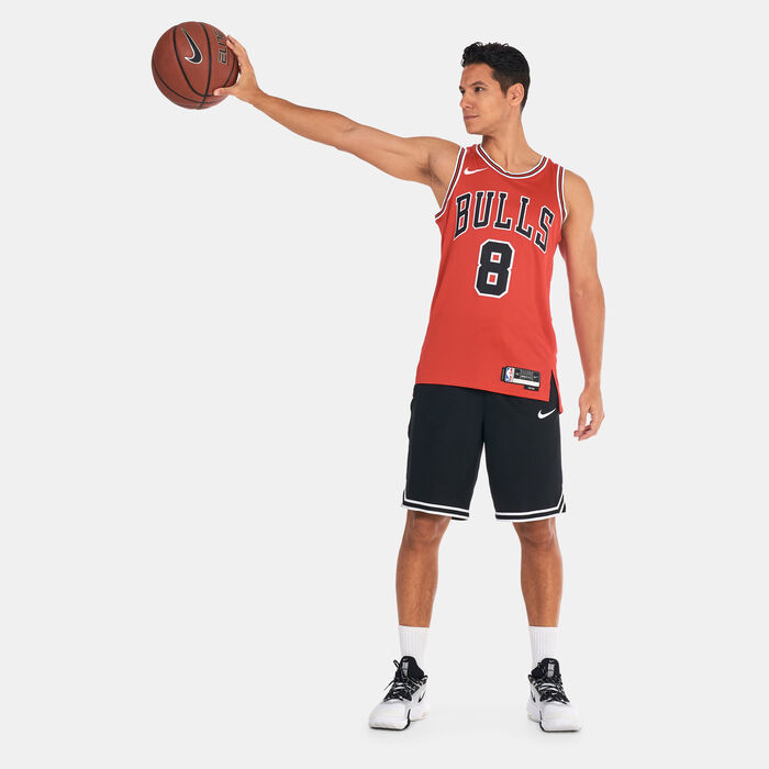 Nike Men's Chicago Bulls Icon Edition Dri-FIT NBA Swingman Jersey - 2022/23 Red image number 2