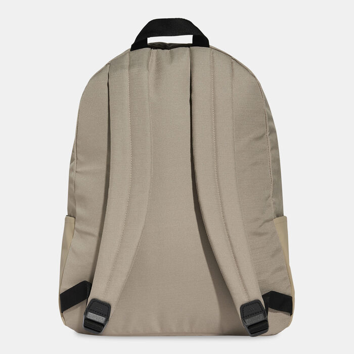 adidas Classic Horizontal 3-Stripes Backpack Beige image number 5