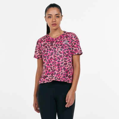 adidas Women's Fast Primeblue Graphic T-Shirt Pink