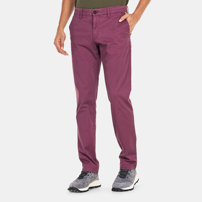 Timberland Men's Sargent Lake Stretch Twill Chino Pants Purple