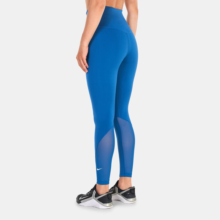Nike Women's One High-Waisted Leggings Blue Nike Women's One High-Waisted Leggings Blue image number 1