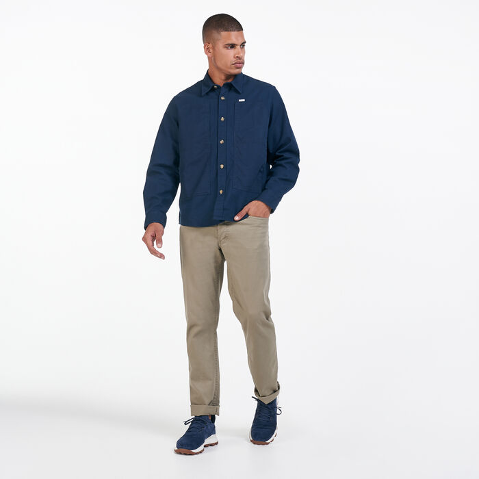 Timberland Men's LW Mix Media Cargo Shirt Blue Timberland Men's LW Mix Media Cargo Shirt Blue image number 2