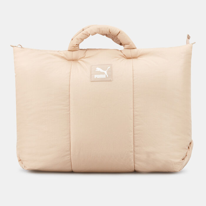 PUMA Women's Premium Oversized Shopper Bag Beige PUMA Women's Premium Oversized Shopper Bag Beige image number 0