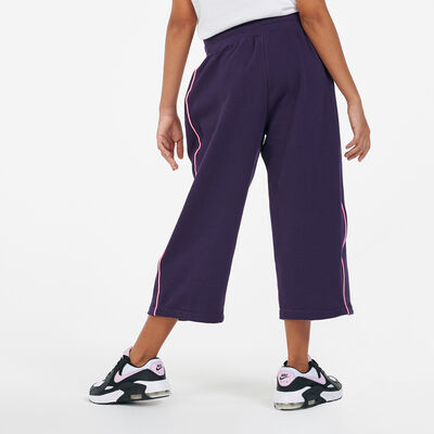 Nike Kids' Sportswear FT HW OH Sweatpants (Older Kids) Purple