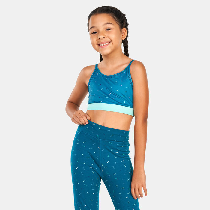 Nike Kids' One Logo Print Sports Bra Blue Nike Kids' One Logo Print Sports Bra Blue image number 0