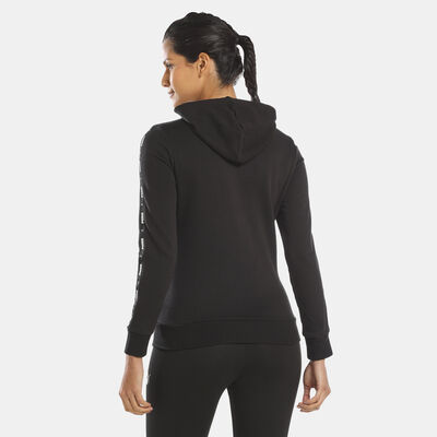 PUMA Women's Power Tape Full-Zip Hoodie Black