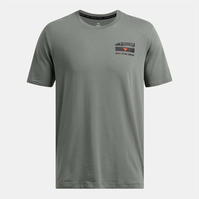 Under Armour Men's Project Rock Tools Of The Trade T-Shirt Green Under Armour Men's Project Rock Tools Of The Trade T-Shirt Green image number 0