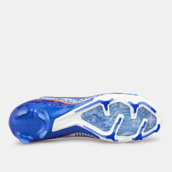 Nike Men's Zoom Mercurial Vapor 15 Elite CR7 Firm Ground Football Shoe Blue image number 3