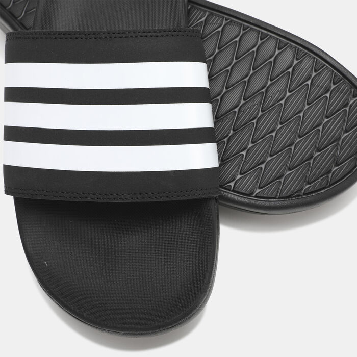 adidas Adilette Cloudfoam Plus Mono Slides Black adidas Adilette Cloudfoam Plus Mono Slides Black image number 3