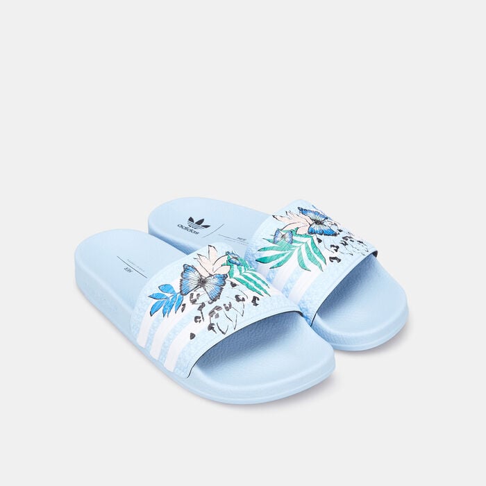 adidas Originals Kids' Adilette Slides Blue adidas Originals Kids' Adilette Slides Blue image number 0
