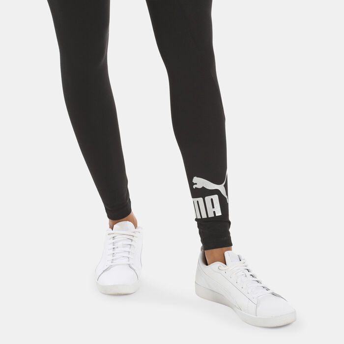 PUMA Women's Essentials+ Metallic Leggings Black PUMA Women's Essentials+ Metallic Leggings Black image number 3