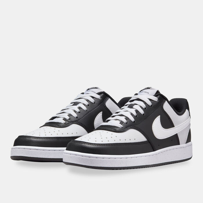 Nike Women's Court Vision Low Next Nature Shoes Black Nike Women's Court Vision Low Next Nature Shoes Black image number 1