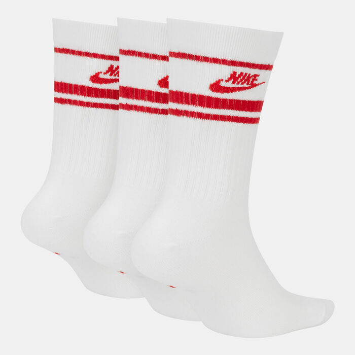 Nike Sportswear Essential Crew Socks (3 Pack) White Nike Sportswear Essential Crew Socks (3 Pack) White image number 1