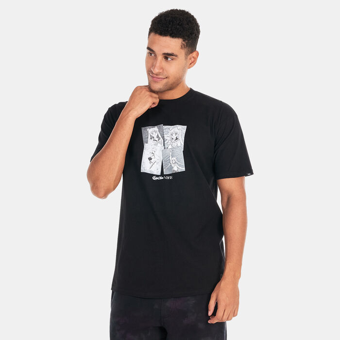 Vans Men's x Pretty Guardian Sailor Moon Graphic Skate T-Shirt Black image number 0