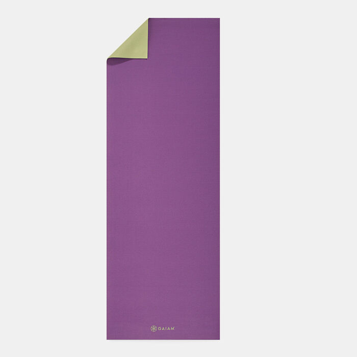 Gaiam 2-Color Yoga Mat (4mm) Multi Gaiam 2-Color Yoga Mat (4mm) Multi image number 1