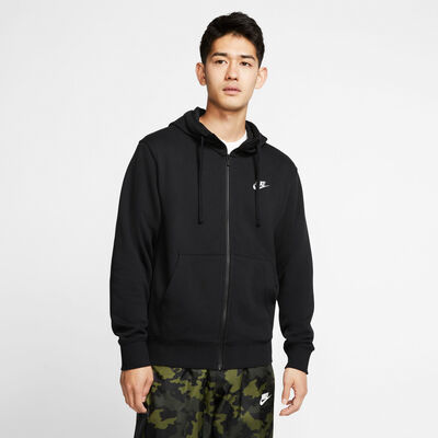 Nike Men's Sportswear Club Full-Zip Hoodie Black