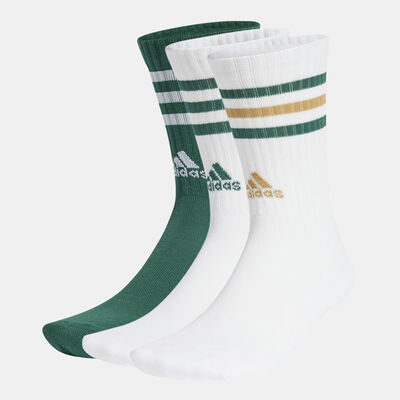 adidas Men's 3-Stripes Cushioned Crew Socks (3 Pack) Multi