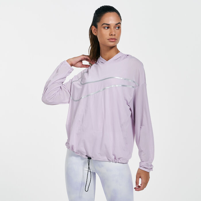 Nike Women's Pro Coverup Hoodie Purple image number 0