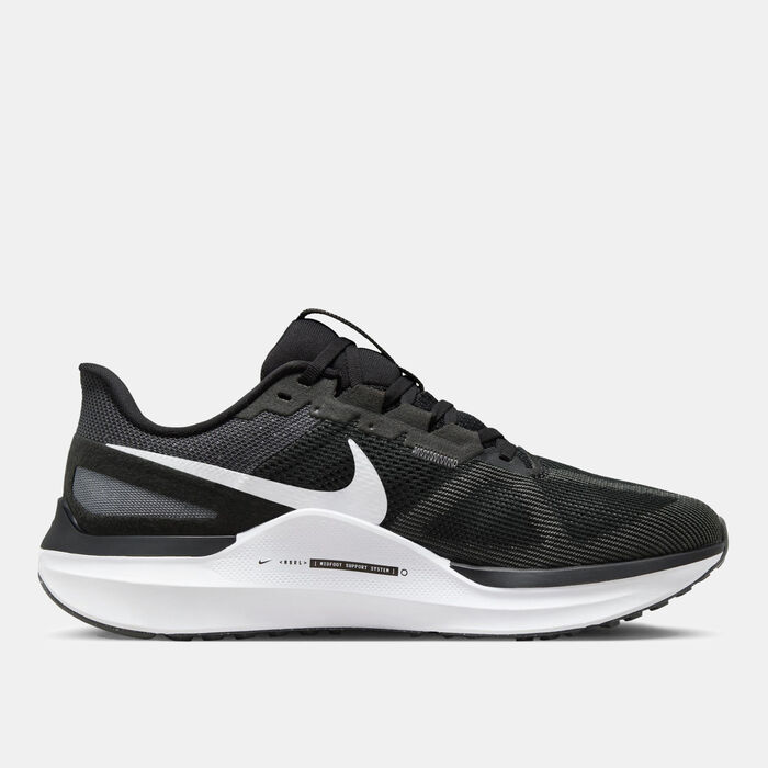 Nike Men's Structure 25 Road Running Shoes Black image number 1