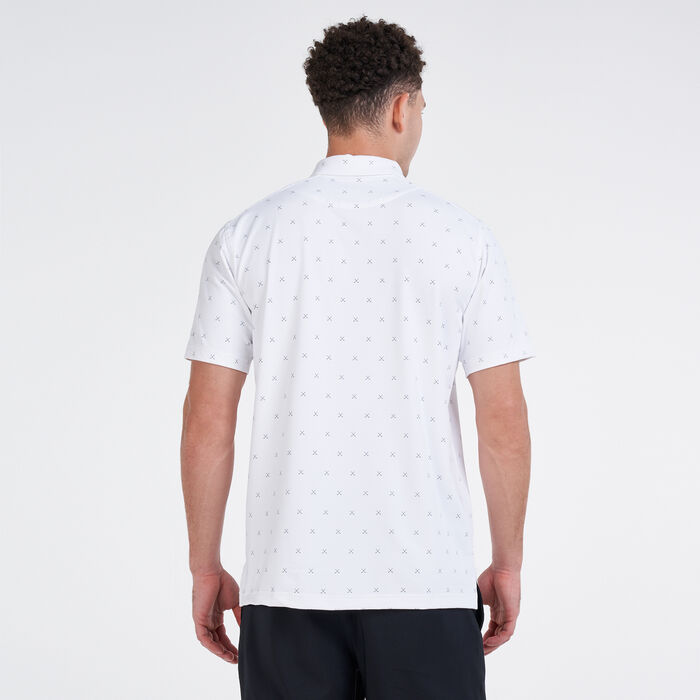 Nike Golf Men's Golf Dri-FIT Printed Polo Shirt White Nike Golf Men's Golf Dri-FIT Printed Polo Shirt White image number 1